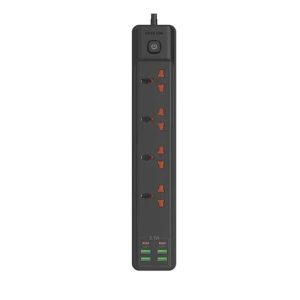 چند راهی برق گرین لاین مدل 4 USB – نوع A و 2 پورت C 2 متری 2500 وات