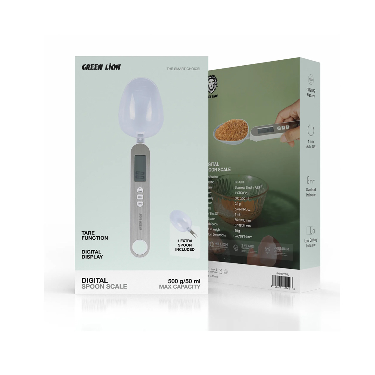 ترازوی قاشقی دیجیتال Green Lion مدل GL-SL3 ظرفیت 500g / 50ml - Image 2