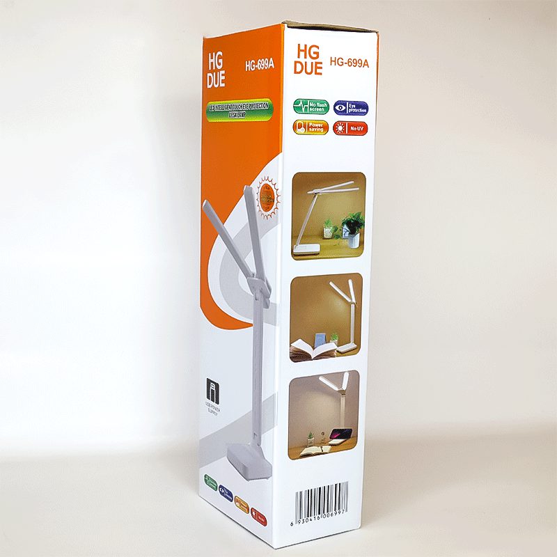 چراغ مطالعه شارژی مهتابی و آفتابی HG DUE HG-699A - Image 4